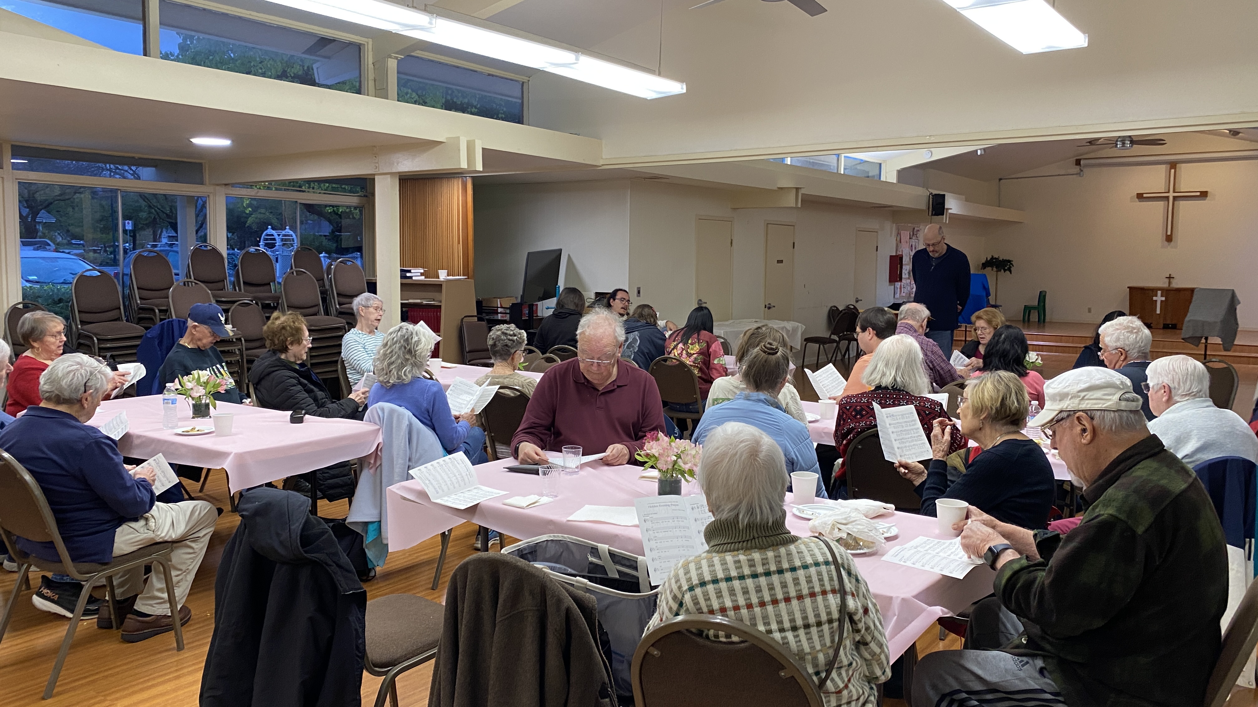 Soup supper in fellowship hall