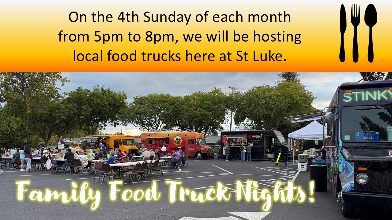 Food trucks in the parking lot